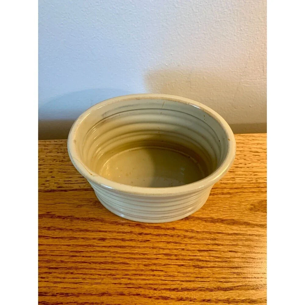 Pier One Terracotta VTG Candle Holder Canister Clay container coil Dish Vanilla